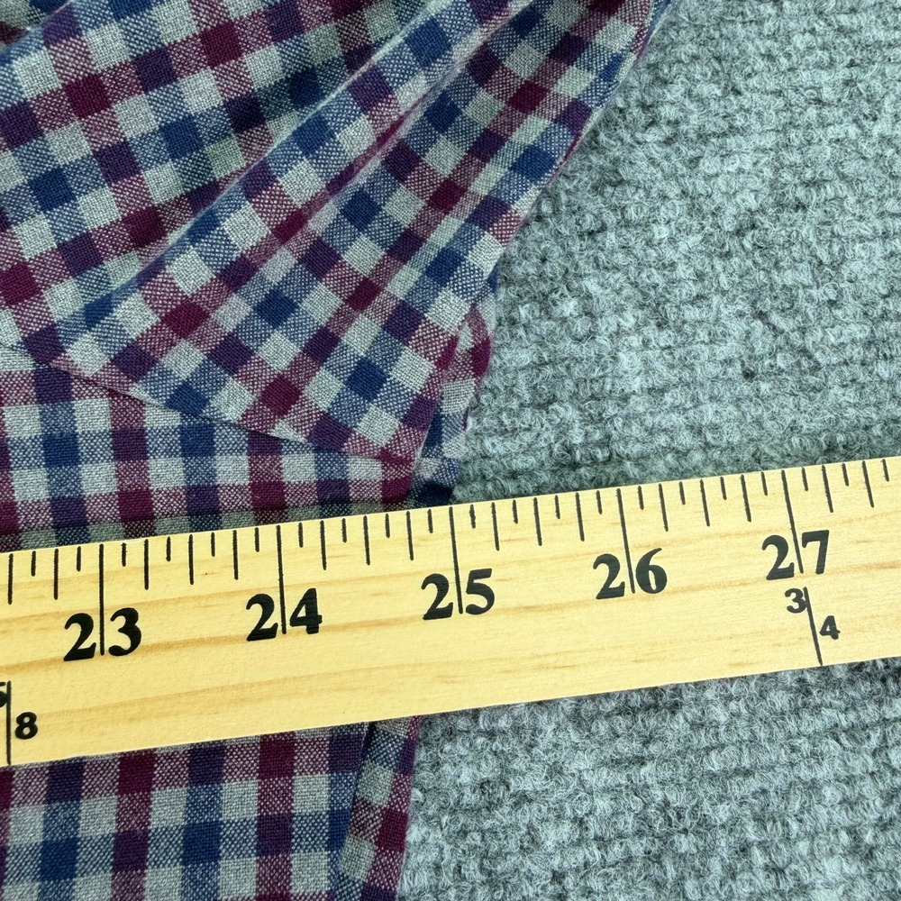 Mizzen Main Shirt Mens XL Plaid City Flannel Performance Trim Fit Button Down - Picture 6 of 9